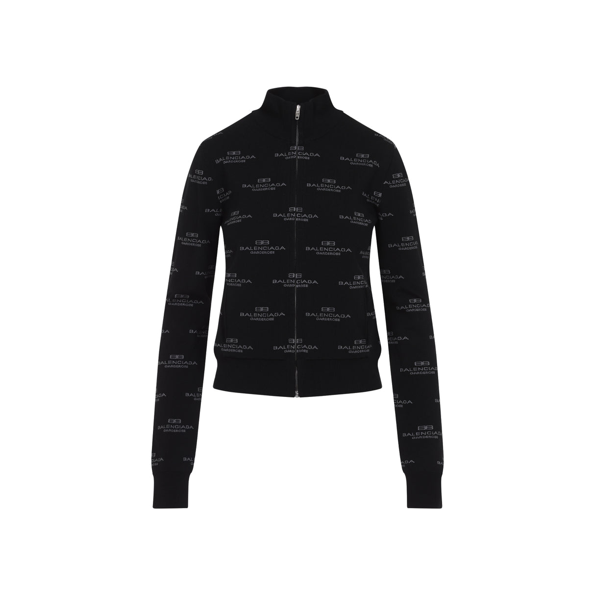 BALENCIAGA All-Over Zip-Up Wool Cardigan for Men