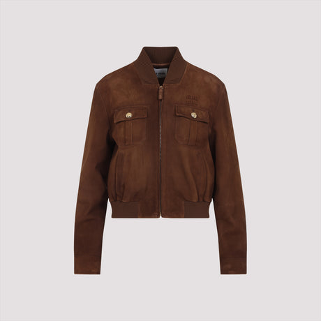 MIU MIU Men's Suede Leather Jacket