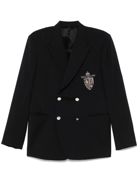 FENDI Straight-Cut Double Breasted Wool Blazer for Women