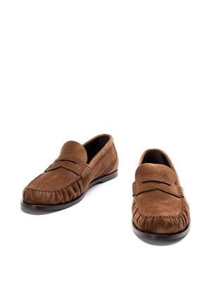 SAINT LAURENT PARIS Ryan Suede Loafers for Women