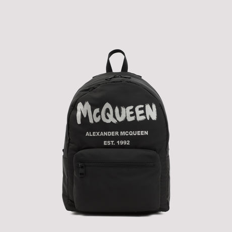 ALEXANDER MCQUEEN Graffiti Metropolitan Printed Backpack - 29cm x 41cm x 14cm