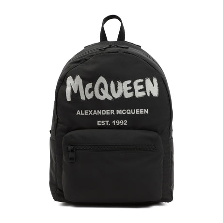 ALEXANDER MCQUEEN Graffiti Metropolitan Printed Backpack - 29cm x 41cm x 14cm