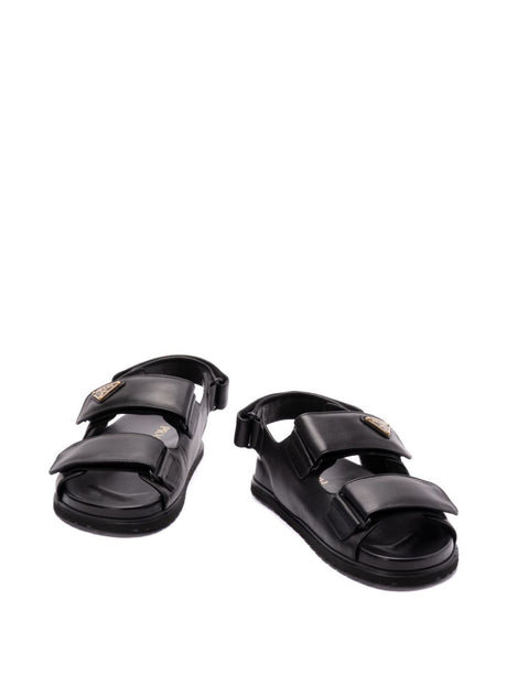 PRADA Lamb Skin Touch-Strap Sandals for Men