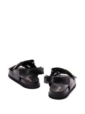 PRADA Lamb Skin Touch-Strap Sandals for Men