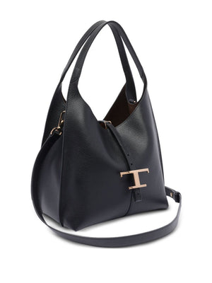 TOD`S Mini Timeless Grained Leather Shoulder Bag - W 29 x H 30 x D 16 cm