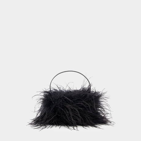 ALEXANDER WANG Medium Satin Handbag with Feathers