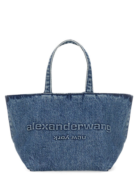 ALEXANDER WANG Mini Punch Small Tote Handbag with Strap