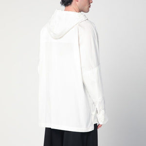 DRIES VAN NOTEN Asymmetric Cotton Shirt with Adjustable Hood - SS25