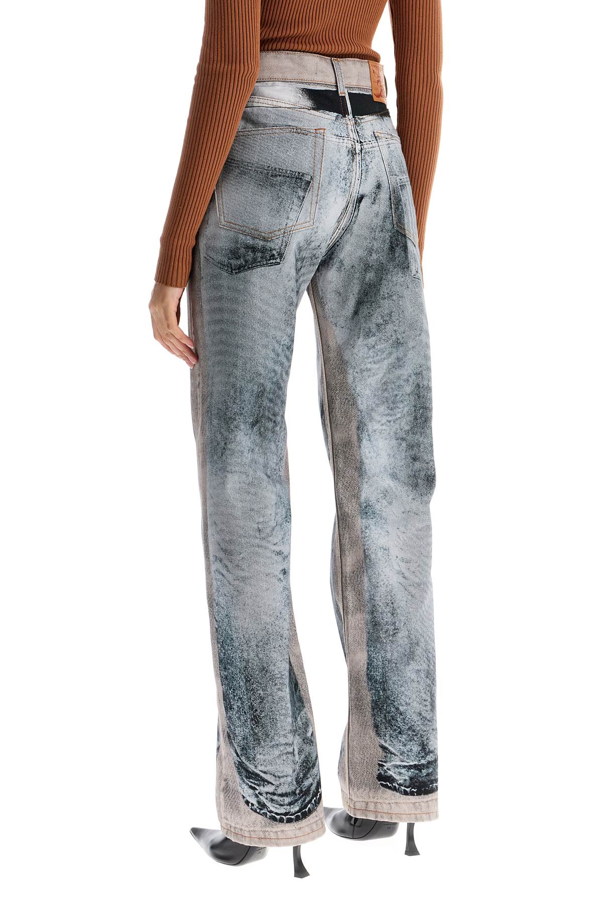 Y/PROJECT Straight Leg Jeans with Illusion Print - Size 26