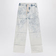 DRIES VAN NOTEN Men's Wide Jeans with Drawstring