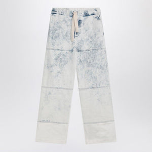 DRIES VAN NOTEN Men's Wide Jeans with Drawstring