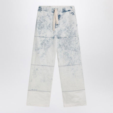 DRIES VAN NOTEN Men's Wide Jeans with Drawstring