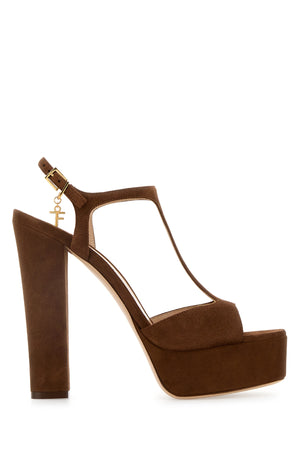 TOM FORD Luxury Platform Sandals with 130 mm Heel