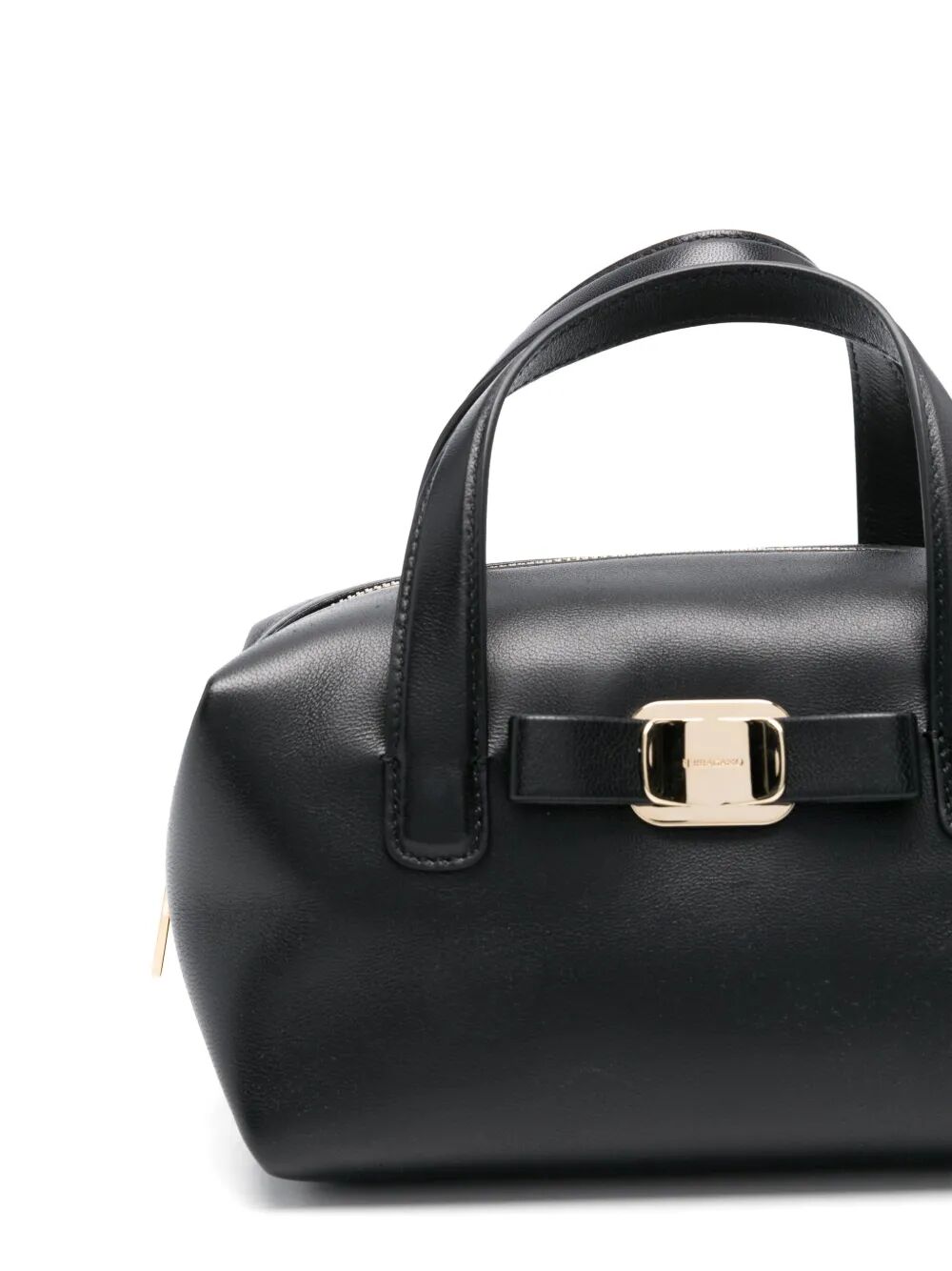 Ferragamo Mini Two Top Handles Vara Plate Handbag - Stylish & Versatile