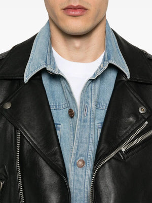 TOM FORD Slim Fit Western-Style Panelled Denim Shirt