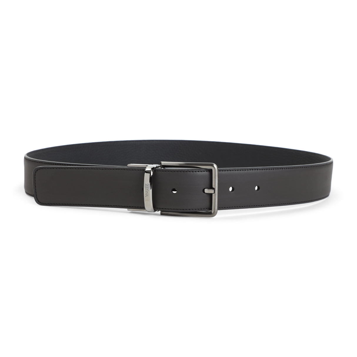 ZEGNA Classic Leather Belt - 3.5cm Width