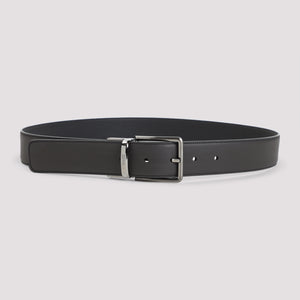 ZEGNA Classic Leather Belt - 3.5cm Width