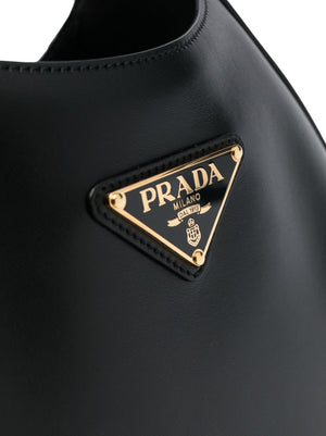 PRADA Large Leather Shoulder Bag - 22 x 30 x 9 cm