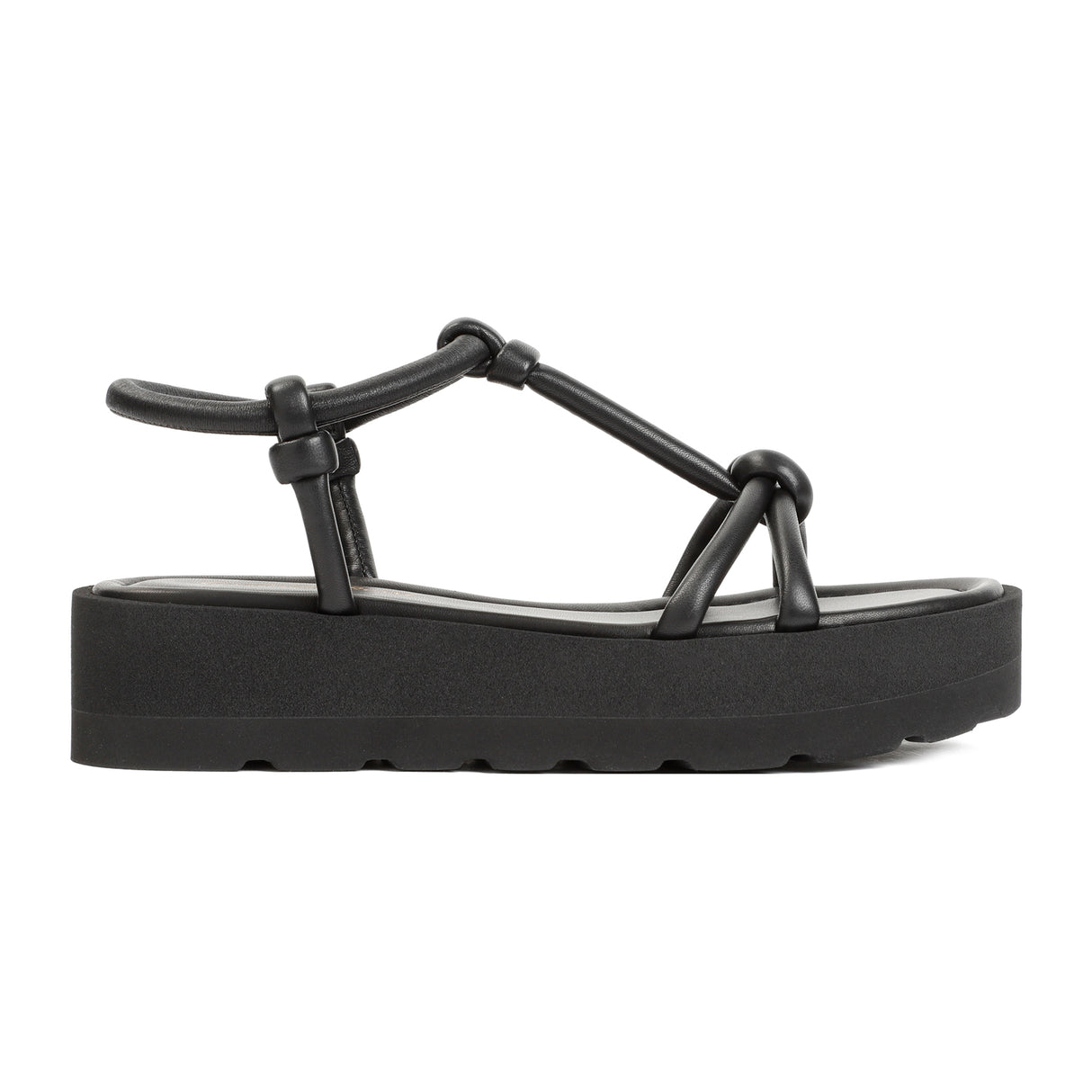 GIANVITO ROSSI Nappa Leather Marine Sandals with 5.5cm Heel Height