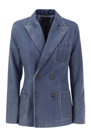 POLO RALPH LAUREN Double-Breasted Denim Blazer for Women