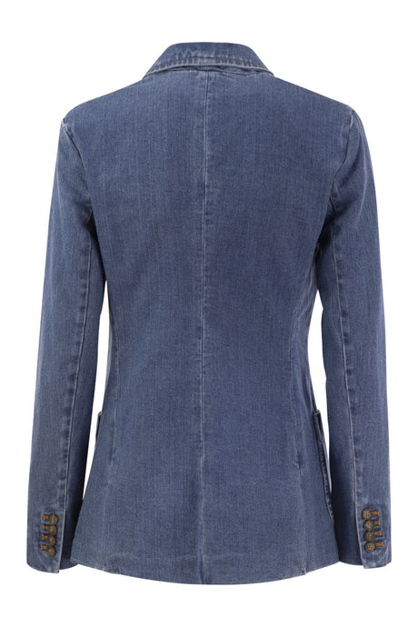 POLO RALPH LAUREN Double-Breasted Denim Blazer for Women