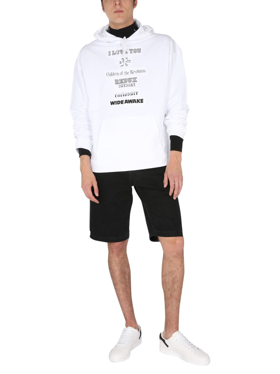 RAF SIMONS Classic Hoodie with Drawstring for Men