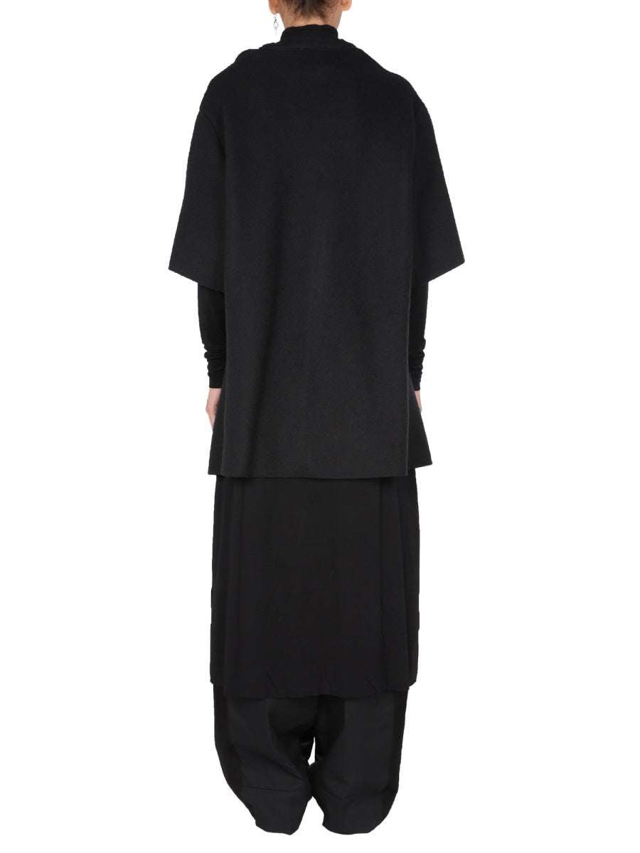 RAF SIMONS Draped Neck Wool Blend Dress - FW21 Edition