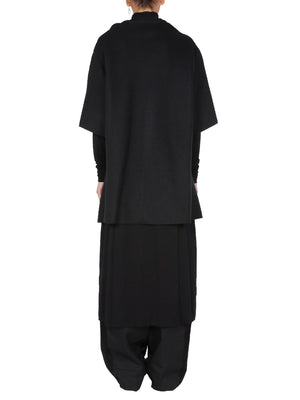 RAF SIMONS Draped Neck Wool Blend Dress - FW21 Edition