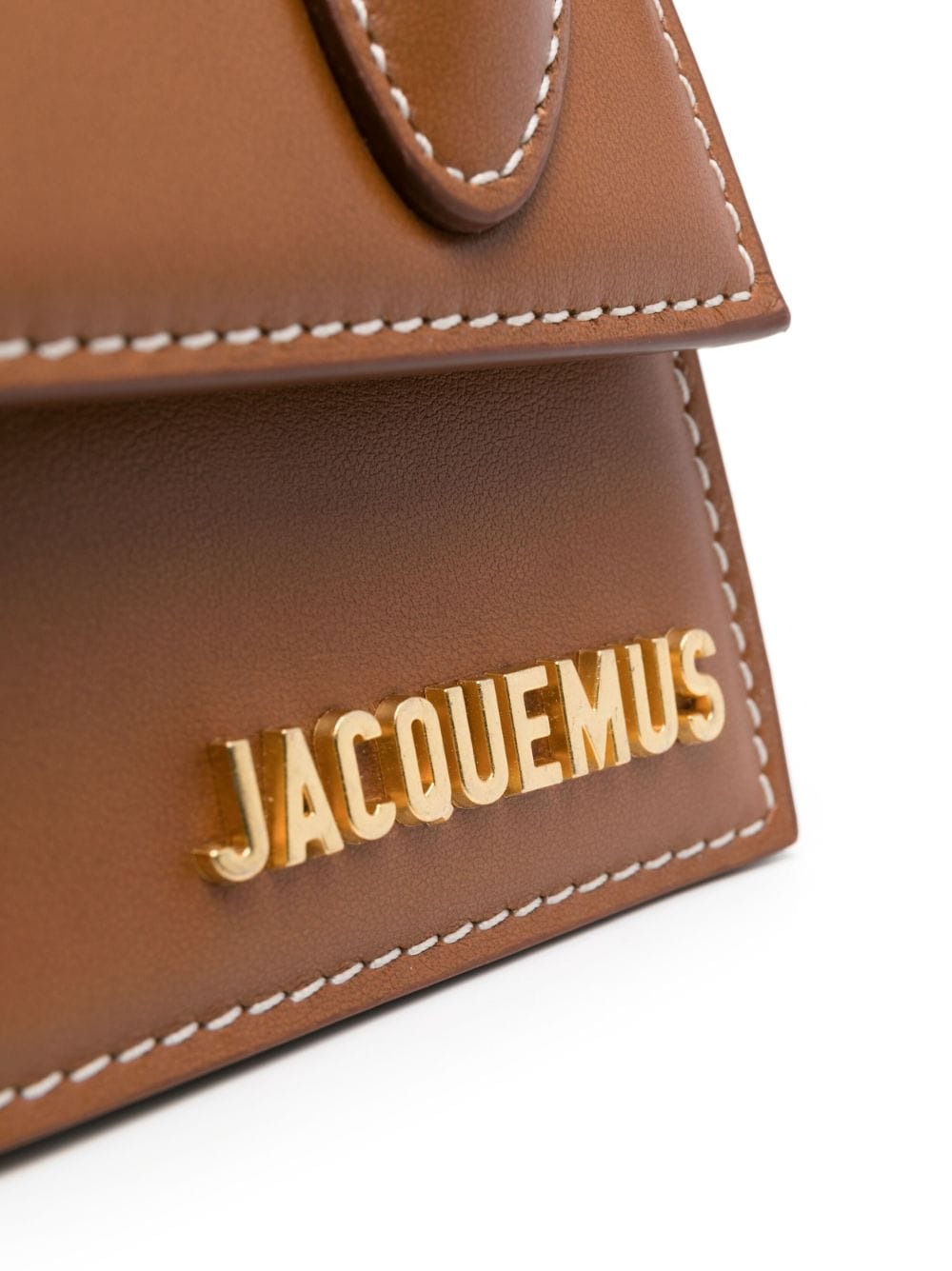 JACQUEMUS インディゴブルー ミニコットンデニム ハンドバッグ レザーとシルバー金具