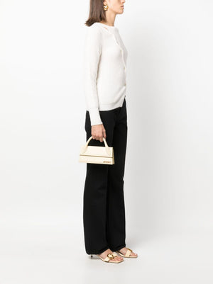 JACQUEMUS Long Handbag with Foldover Top and Magnetic Closure