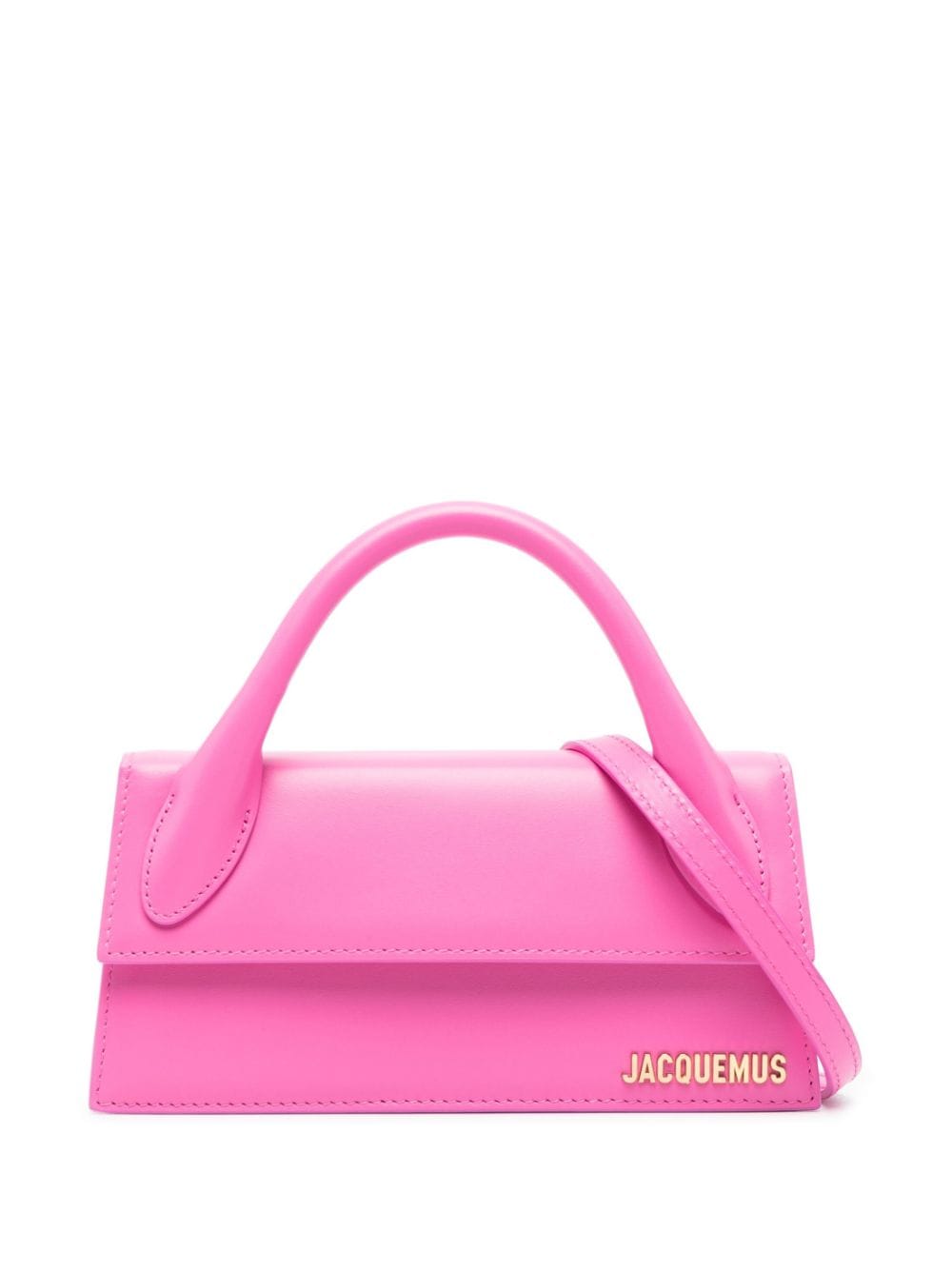 JACQUEMUS Long Handbag with Foldover Top and Magnetic Closure