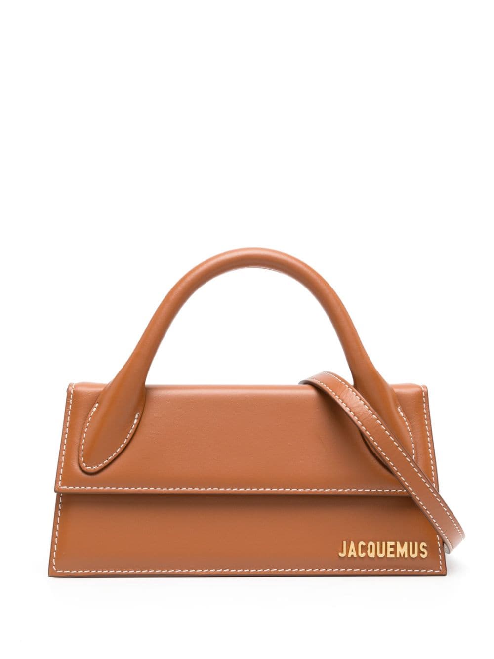 JACQUEMUS Long Handbag with Foldover Top and Magnetic Closure