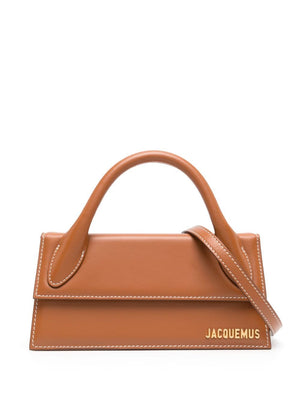 JACQUEMUS Long Handbag with Foldover Top and Magnetic Closure