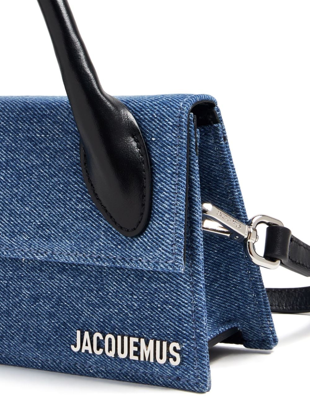 JACQUEMUS Long Handbag with Foldover Top and Magnetic Closure