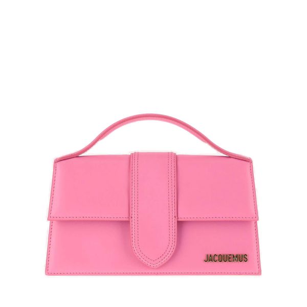 JACQUEMUS オレンジ色レザーショルダーバッグ・女性用・SS24コレクション