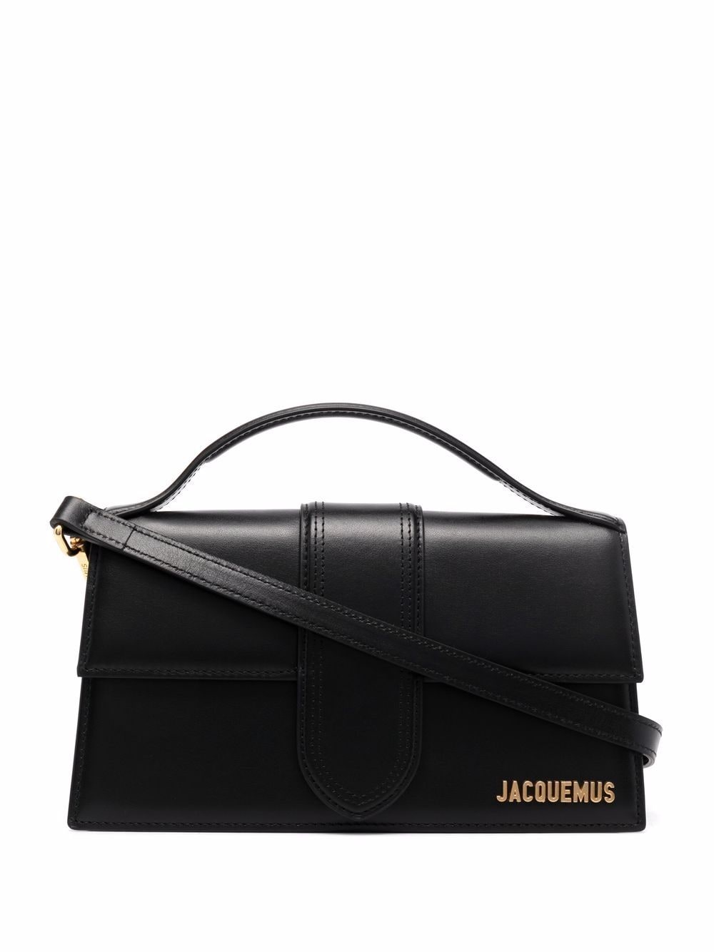 JACQUEMUS Mini Leather Handbag with Gold-Tone Accents