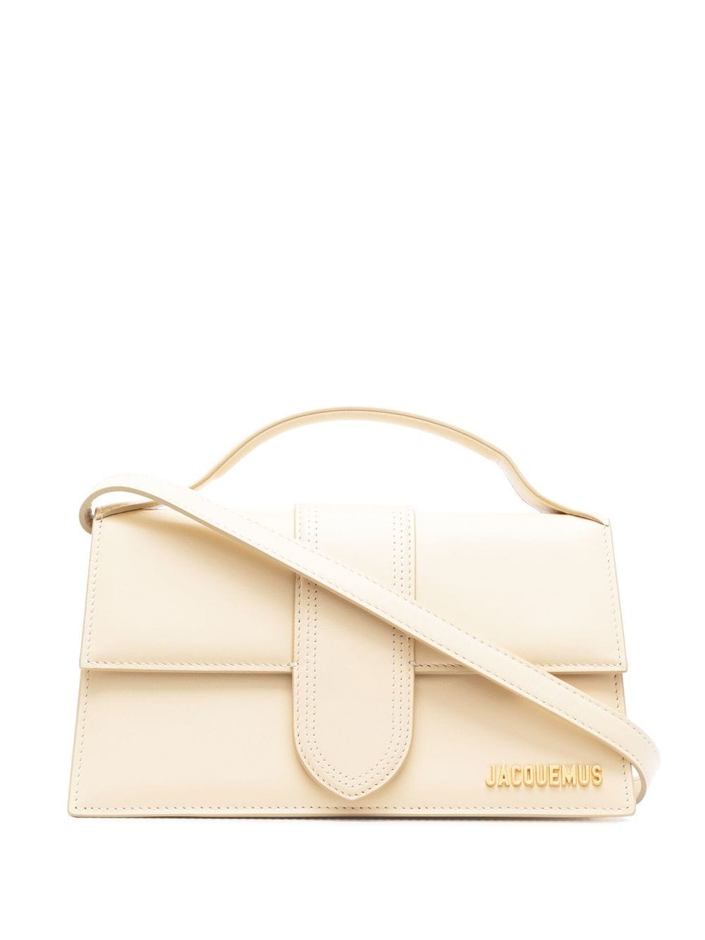 JACQUEMUS Mini Leather Handbag with Gold-Tone Accents