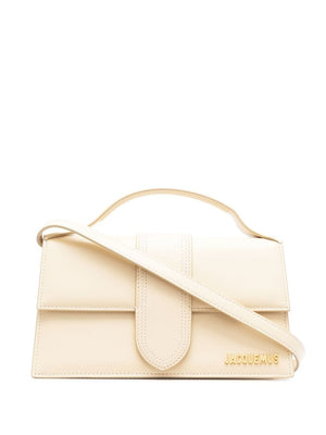 JACQUEMUS Mini Leather Handbag with Gold-Tone Accents