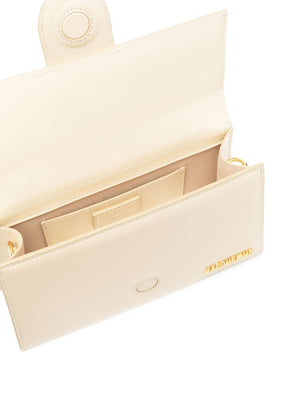 JACQUEMUS Mini Leather Handbag with Gold-Tone Accents