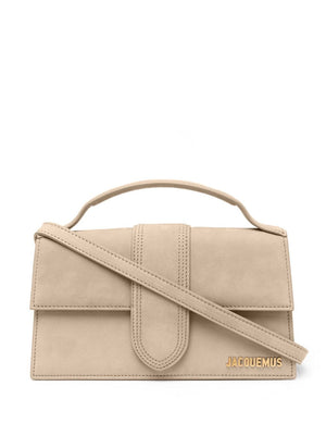 JACQUEMUS Mini Leather Handbag with Gold-Tone Accents