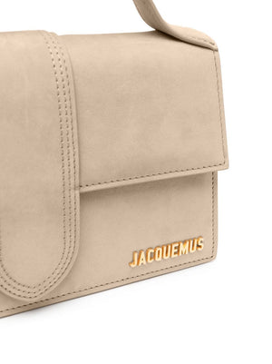 JACQUEMUS Mini Leather Handbag with Gold-Tone Accents