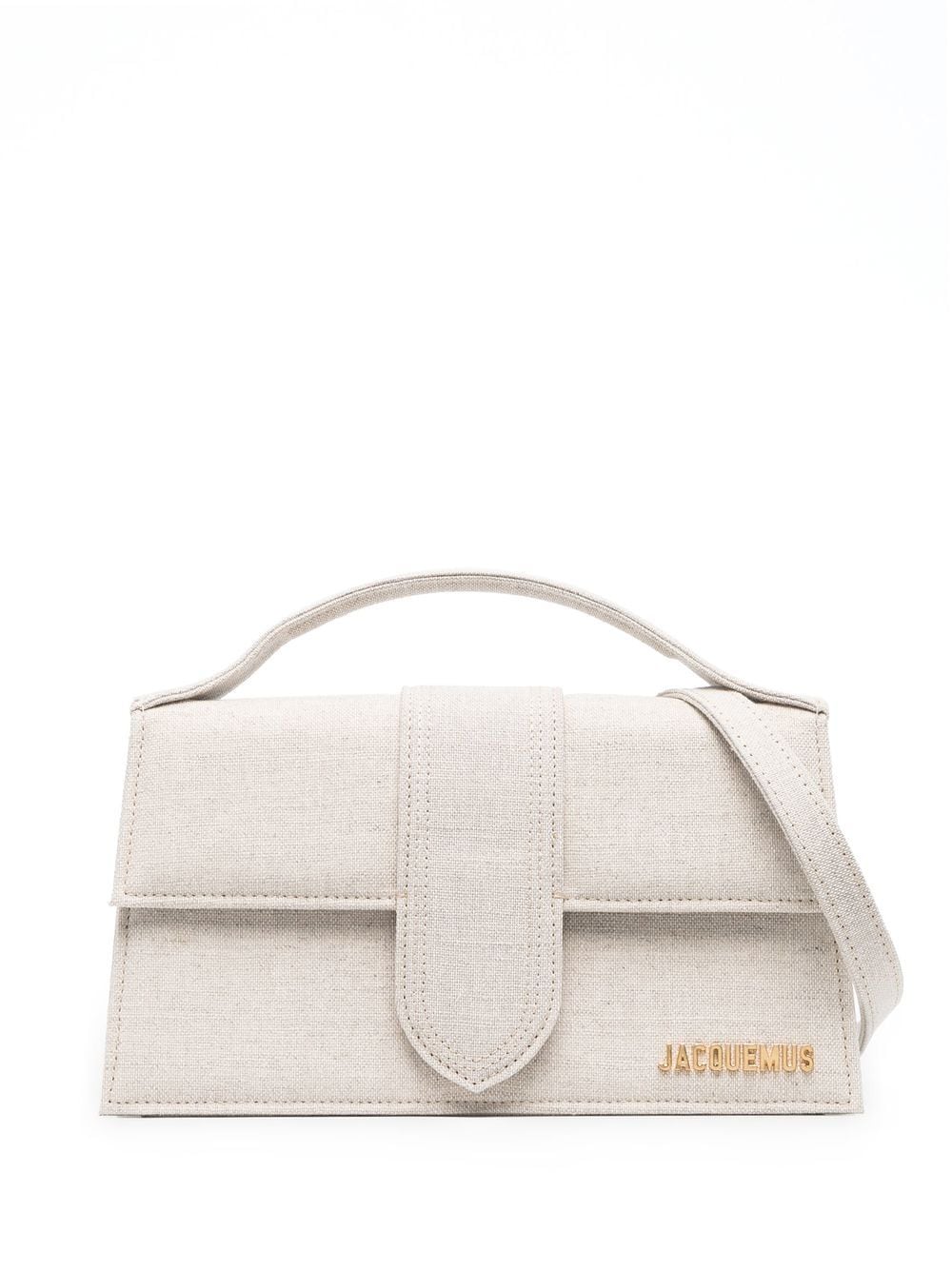 JACQUEMUS Mini Leather Handbag with Gold-Tone Accents