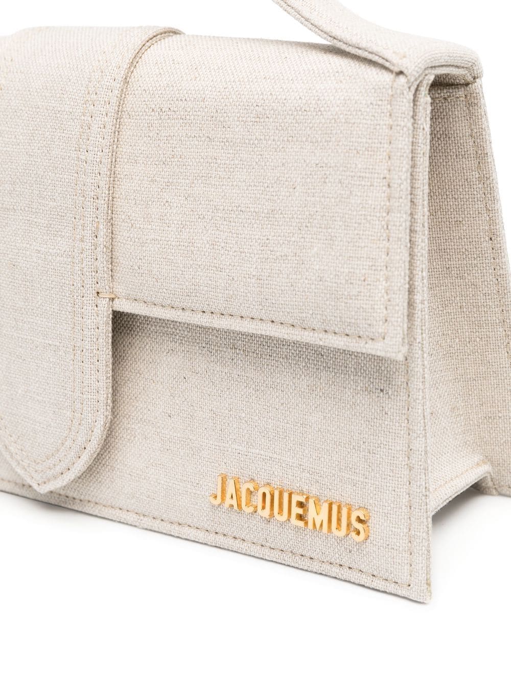 JACQUEMUS Mini Leather Handbag with Gold-Tone Accents