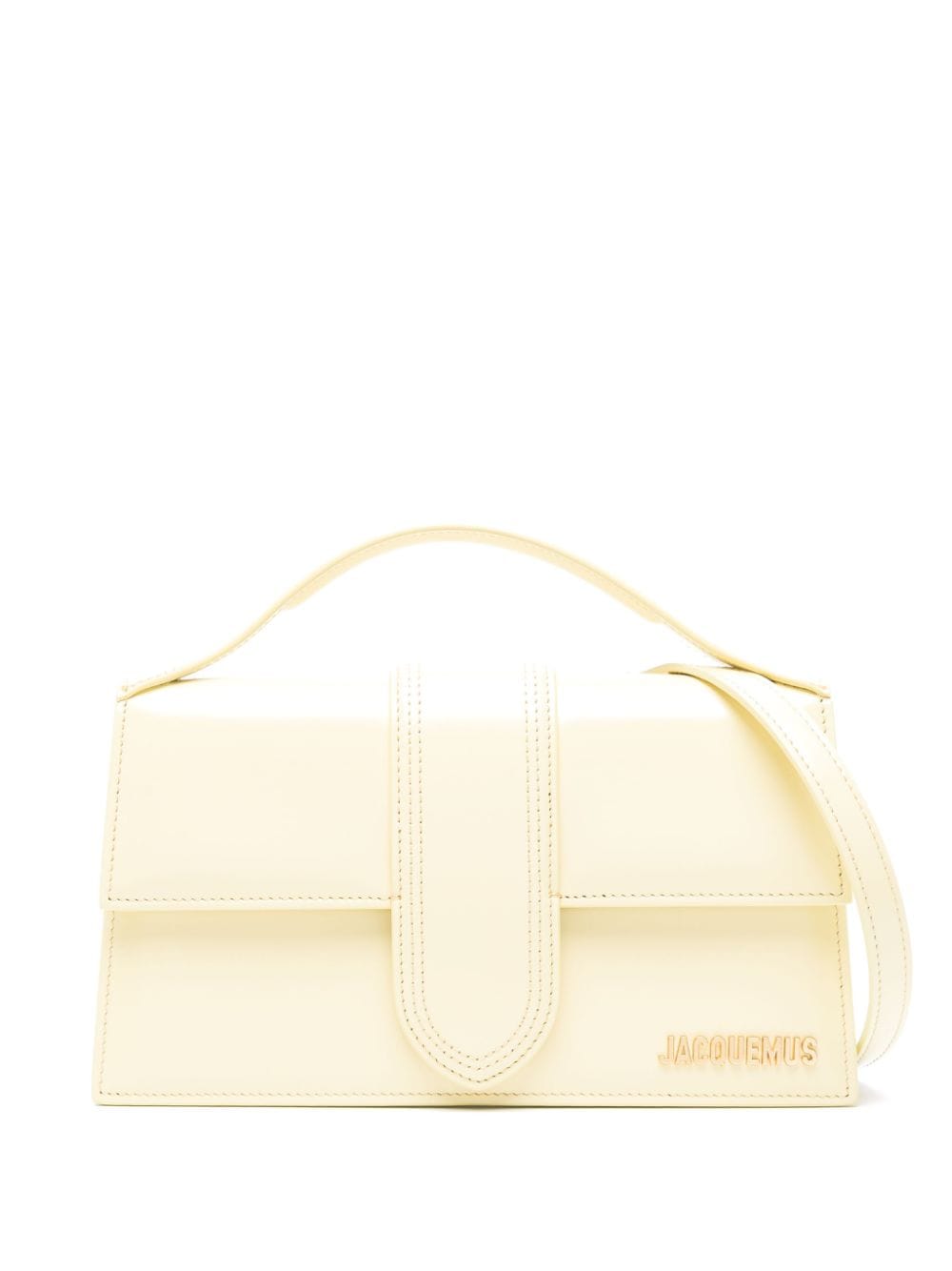 JACQUEMUS Mini Leather Handbag with Gold-Tone Accents