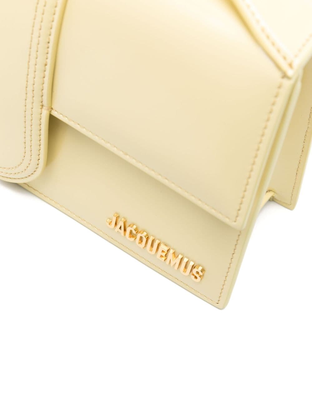 JACQUEMUS Mini Leather Handbag with Gold-Tone Accents