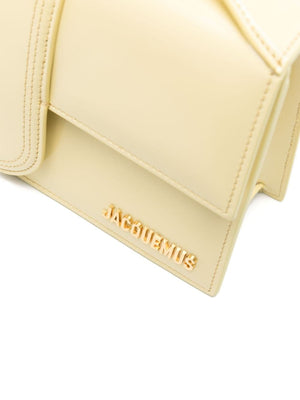 JACQUEMUS Mini Leather Handbag with Gold-Tone Accents