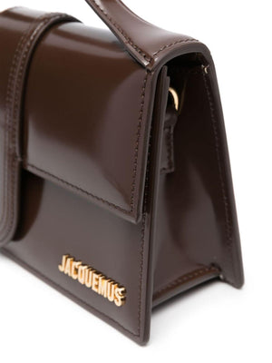 JACQUEMUS Mini Leather Handbag with Gold-Tone Accents