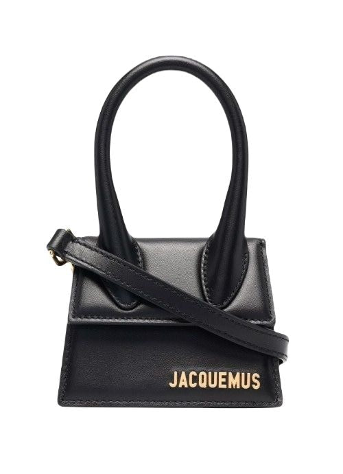 JACQUEMUS Chic ブラックレザー ハンドバッグ