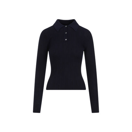 THEORY Slim Ribbed Polo Shirt