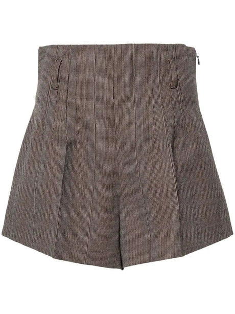 PRADA Elegant Gessati Wool Shorts for Men